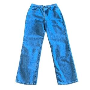 Talbots women’s straight leg mom jeans light denim high waist Size 10